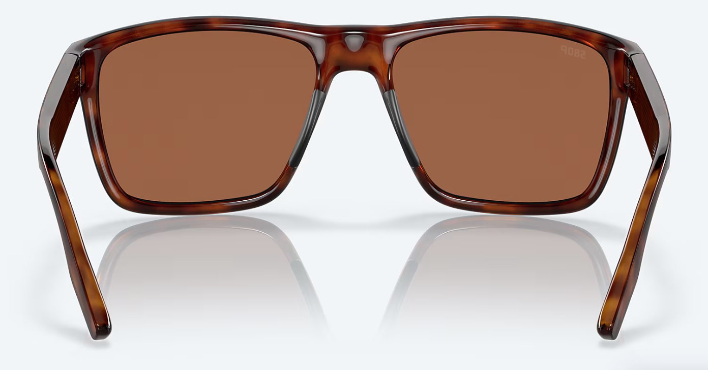 Costa Paunch XL Polarized Polycarbonate Sunglasses Tortoise/Copper Silver Mirror