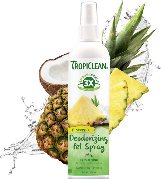 TropiClean EnduraScent Deodorizing Spray Pineapple Scent