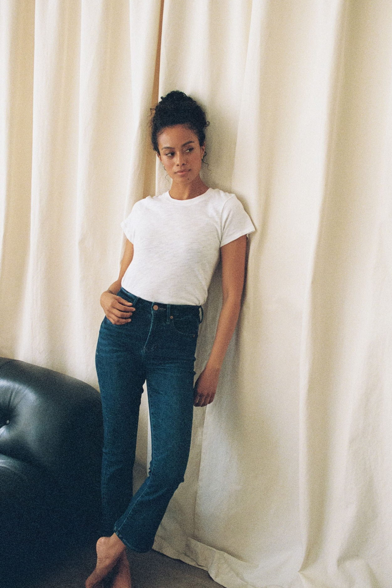 Dear John Asher Tee in White