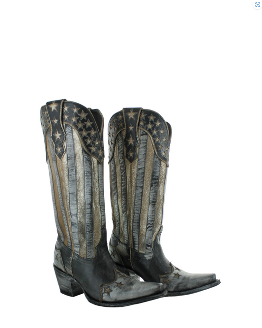 Yippee Ki Yay By Old Gringo Bloom Boot in Black/Fusil