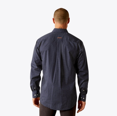 Ariat Wrinkle Free Orrell Classic Fit Navy Shirt