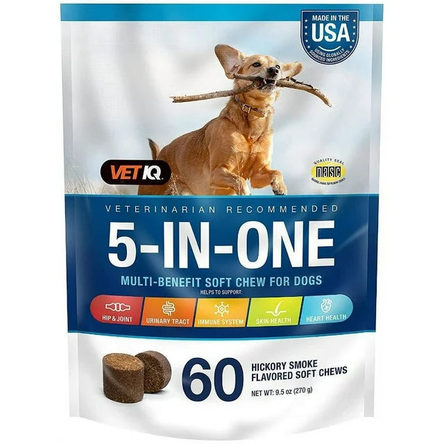 VetIQ 5-in-One Multi-Benefit Soft Chews for Dogs