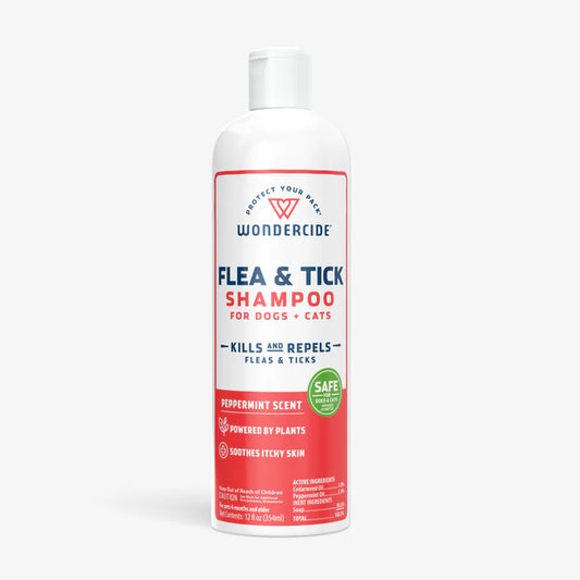 Wondercide Flea & Tick Shampoo for Dogs & Cats with Natural Essential Oils