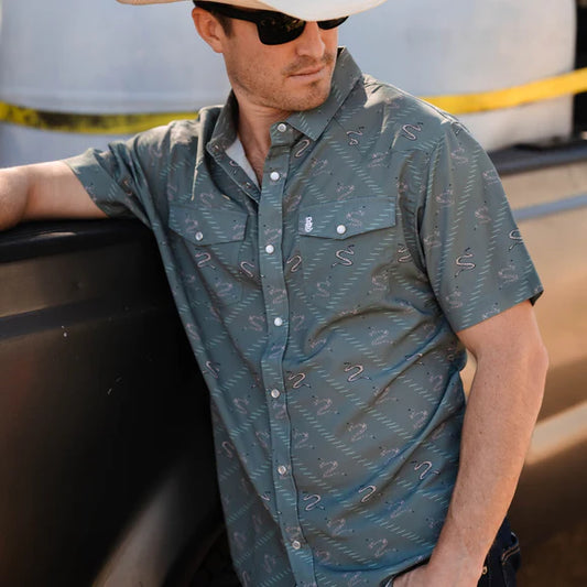 Raised By Coyotes Sidewinder Pearl Snap Shirt