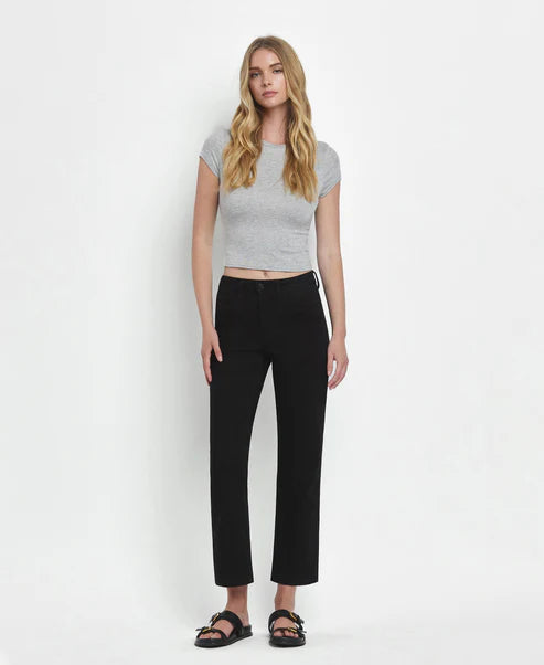 Vervet Catchy - High Rise Ankle Straight Jeans