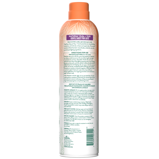 TropiClean Natural Flea & Tick Cat & Home Easy Mist Spray