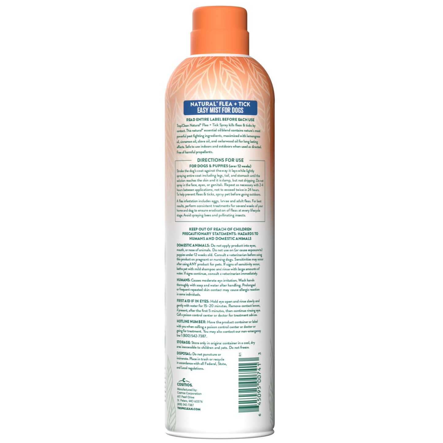 TropiClean Natural Flea & Tick Dog & Home Easy Mist Spray