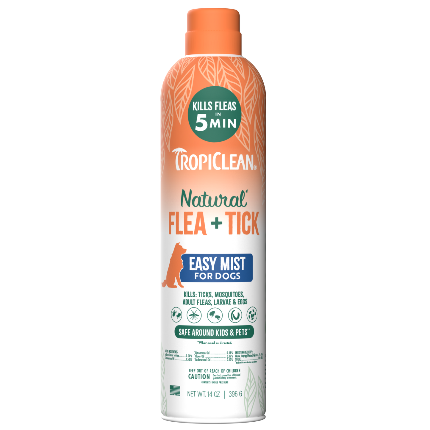 TropiClean Natural Flea & Tick Dog & Home Easy Mist Spray