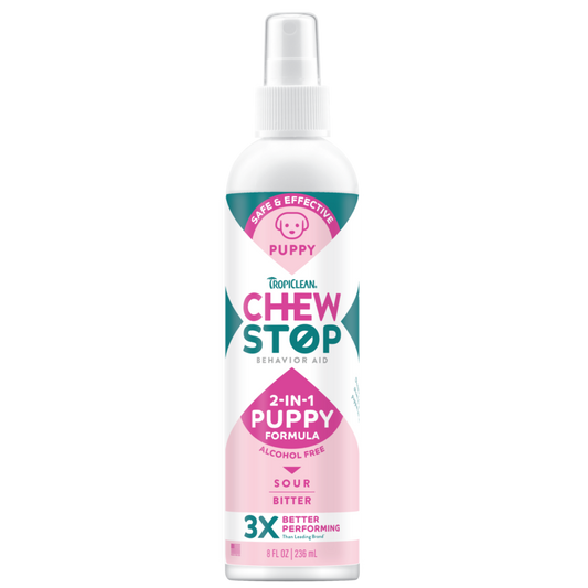TropiClean Chew Stop Behavior Aid 2-in-1 Puppy Spray