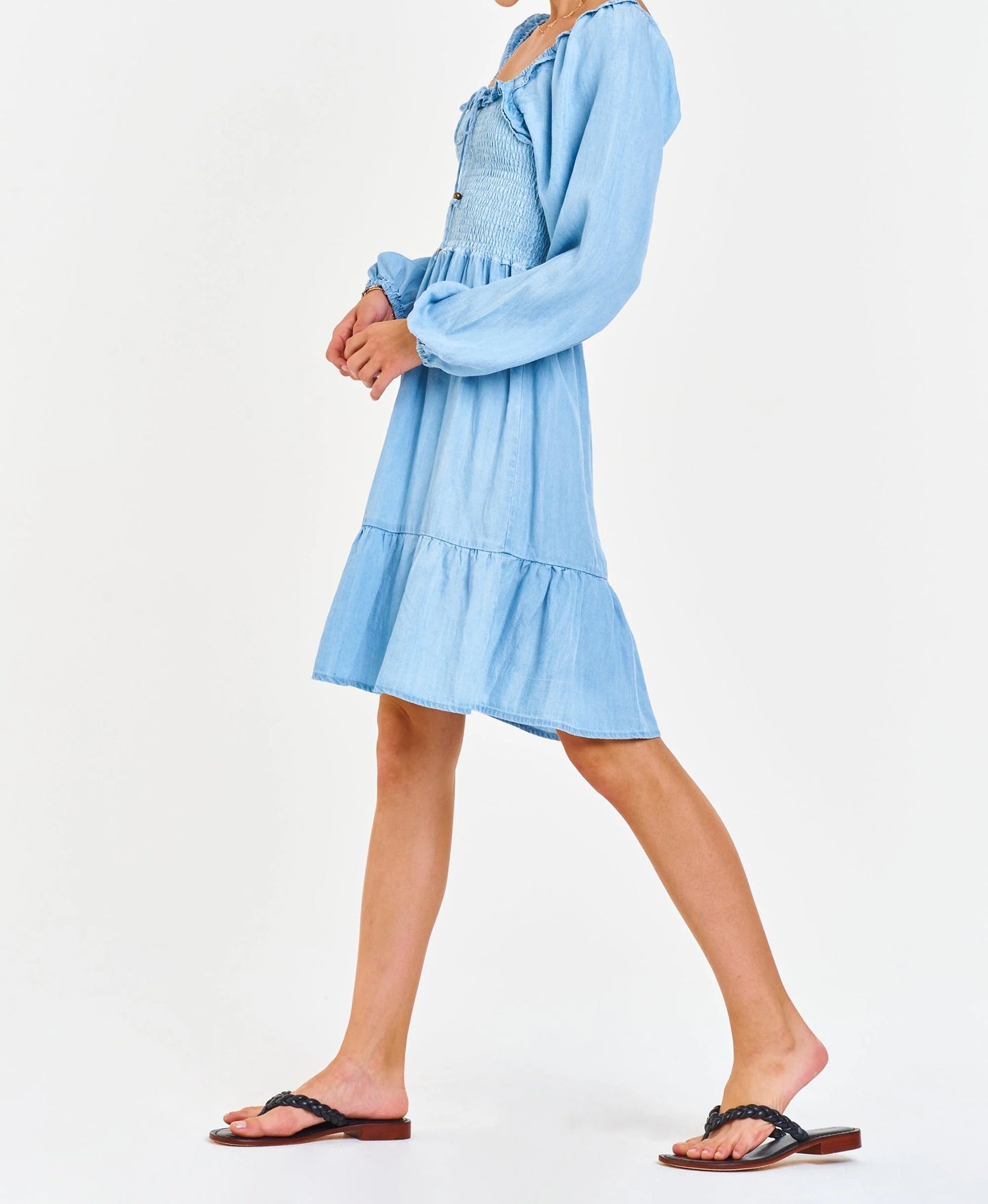 Dear John Zenya Tencel Dress in Carolina Blue