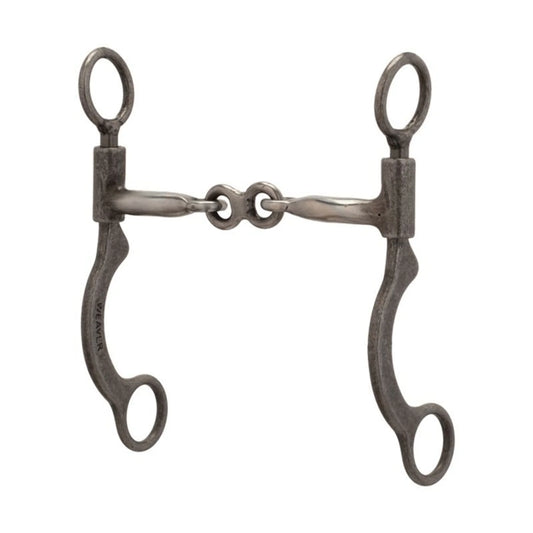 Weaver Pro Series Short 6-1/2" Cheek Horse Bit - 5" 3-Piece Dogbone