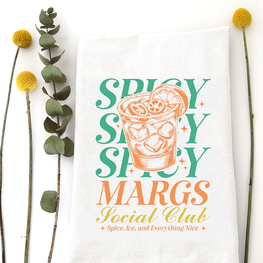 Spicy Margs Social Club Tea Towel