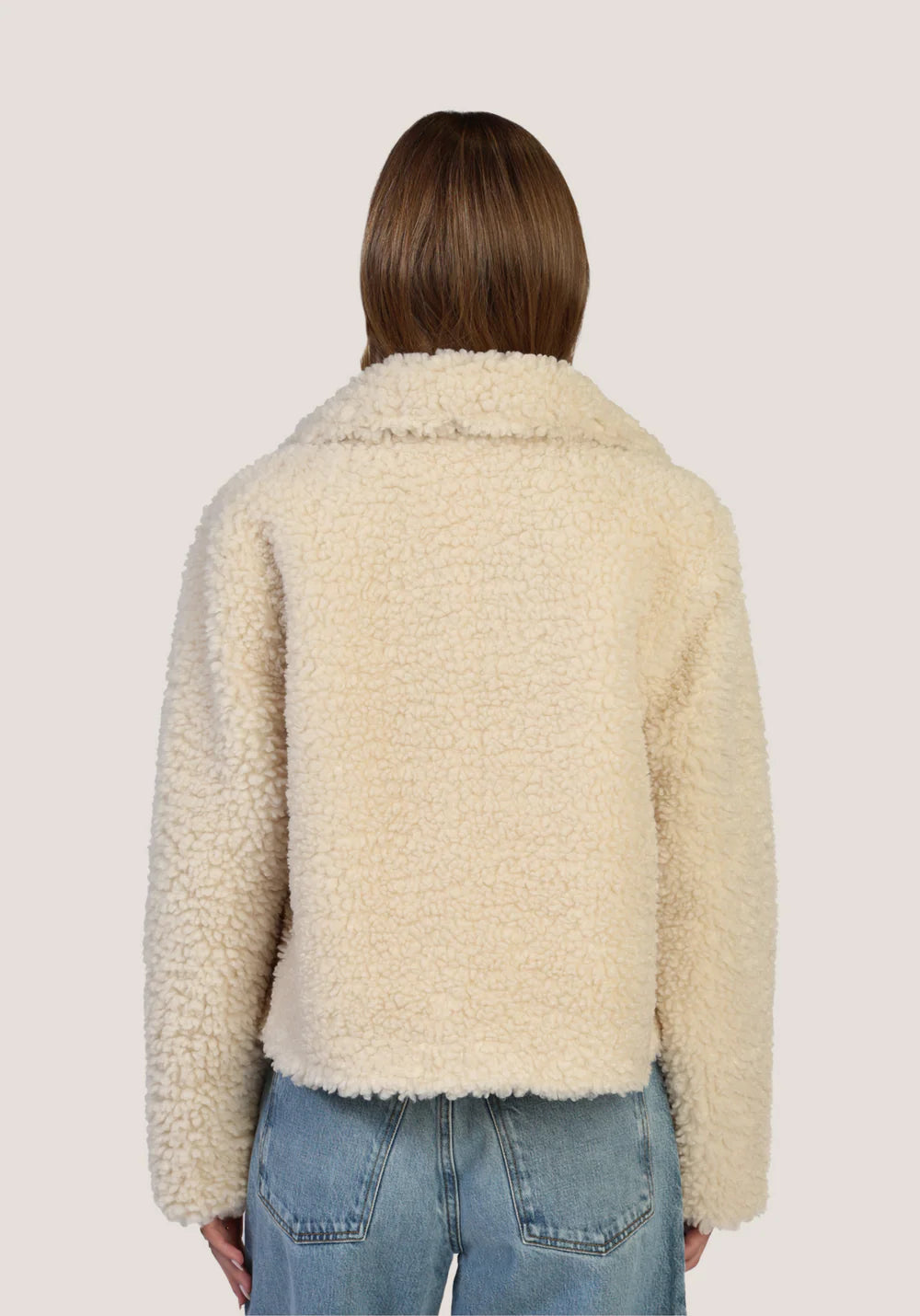 Dylan Teddy Jacket in Oatmeal