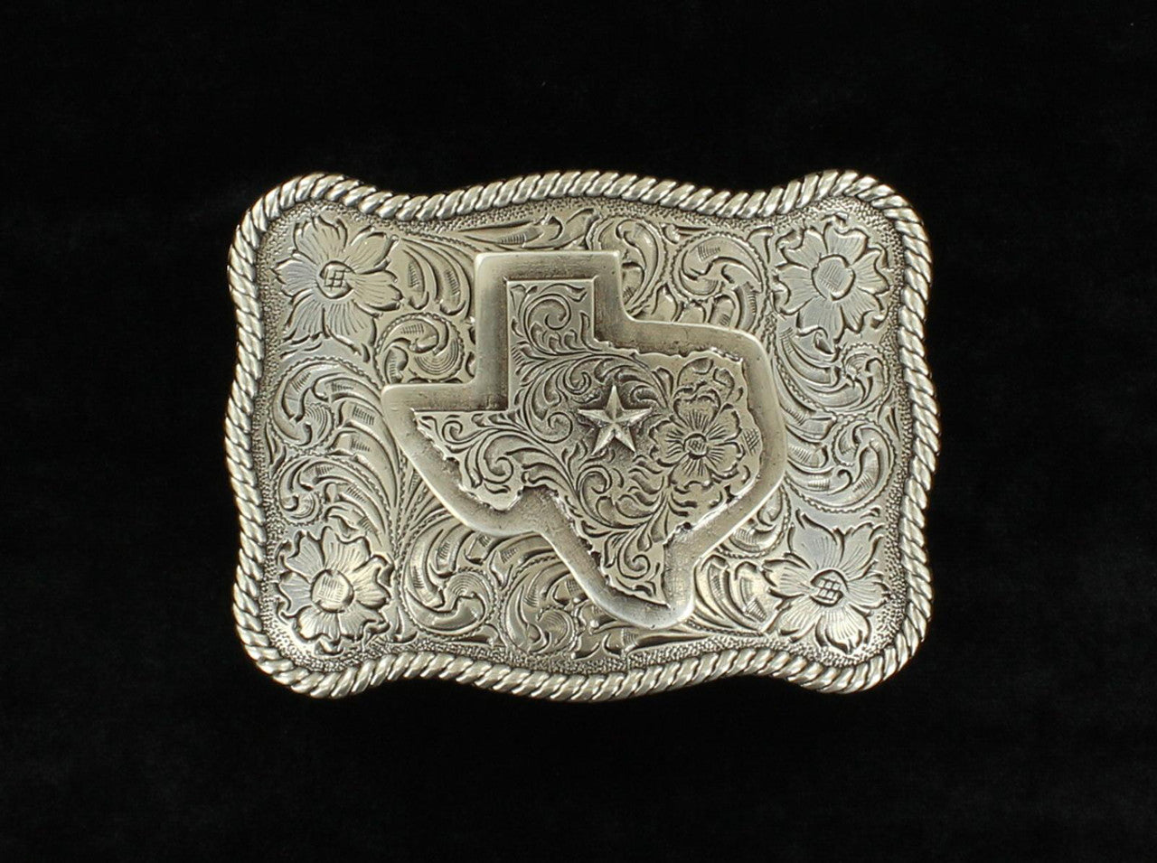 Nocona Texas Scalloped Belt Buckle