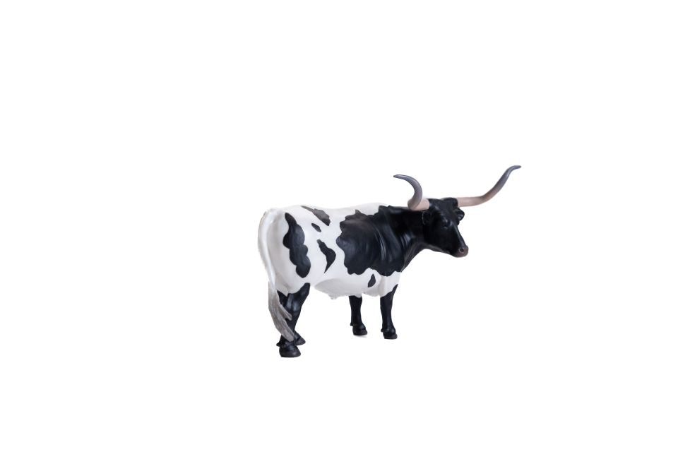 Little Buster Toys Black and White Texas Longhorn Steer