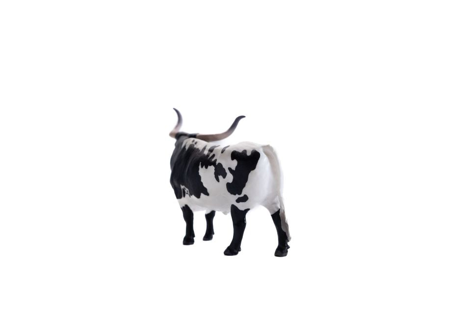 Little Buster Toys Black and White Texas Longhorn Steer