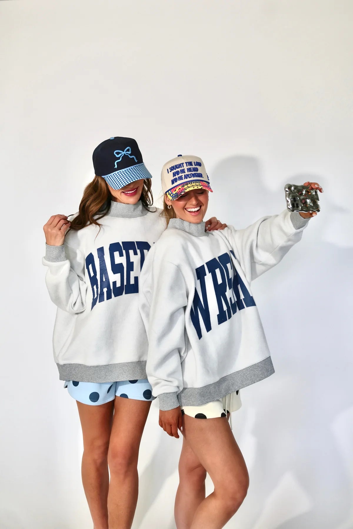 Poppy & Pine 2-Sided WRSHP Mock Neck Sweatshirt