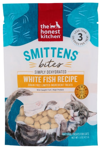 The Honest Kitchen Smittens Bites White Fish Cat Treats