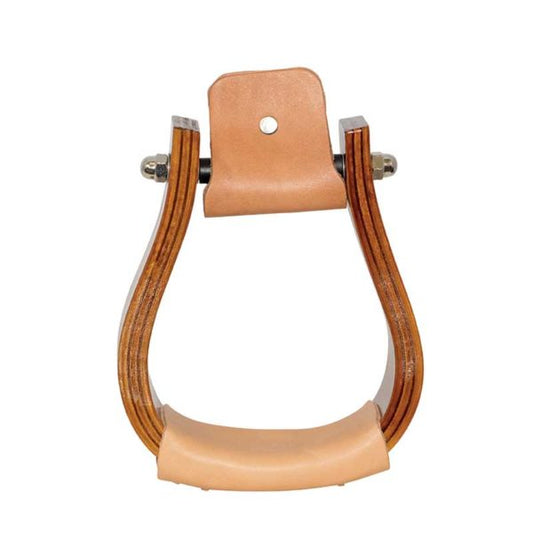 Partrade Equi-Sky 2-1/2″ Wooden Visalia Stirrups