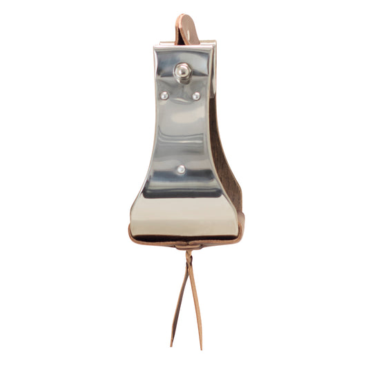 Metalab Open Range 4-1/4″ Stainless Steel Covered Wooden Stirrup