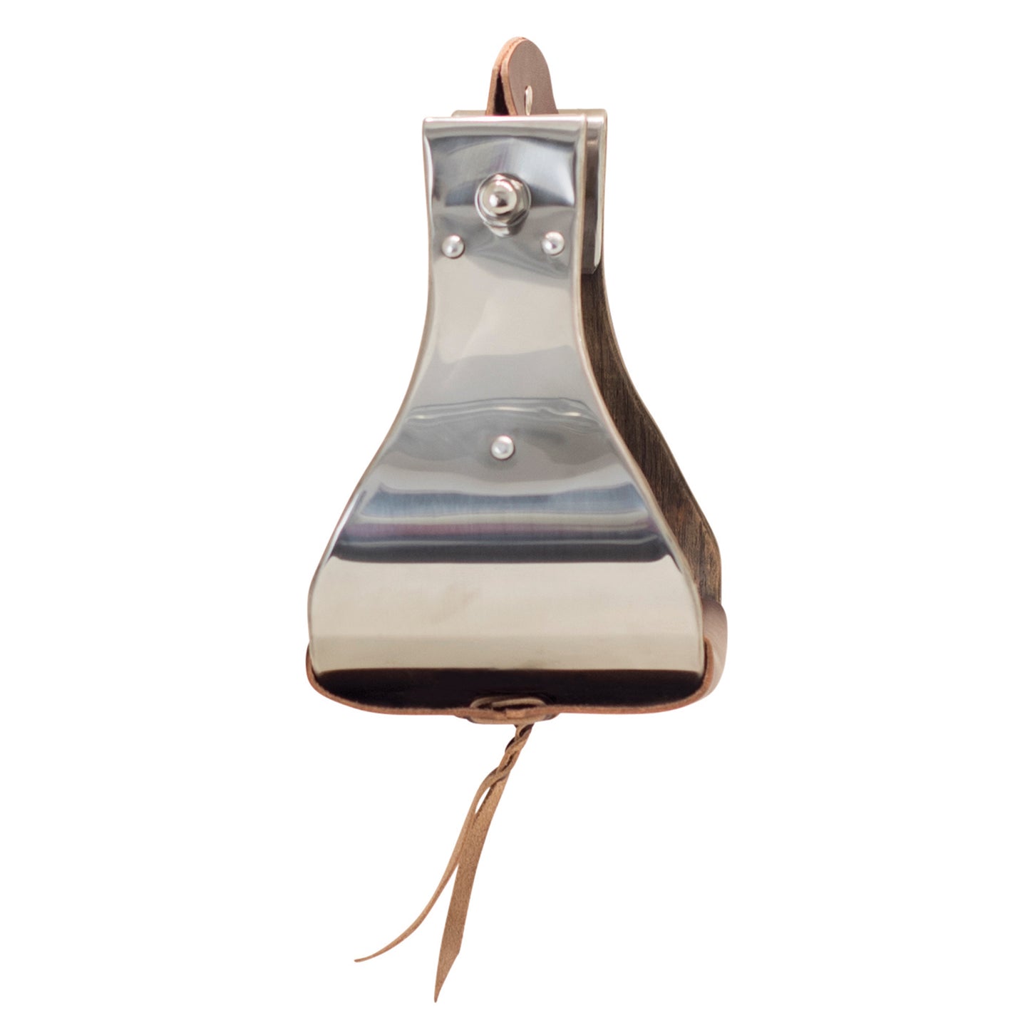 Metalab Open Range 5-1/4″ Stainless Steel Covered Wooden Stirrups