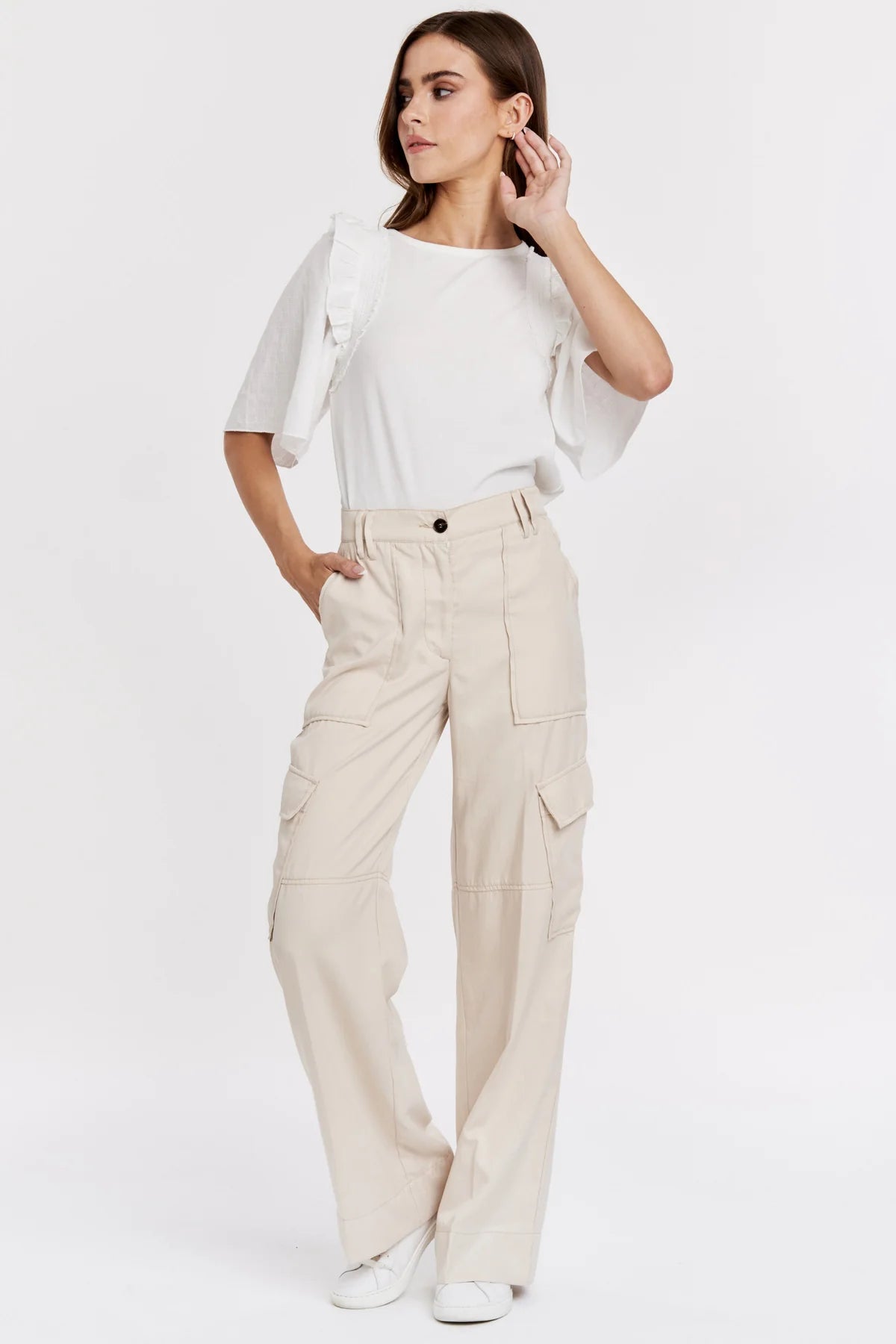 Another Love Cairo Cargo Pant in Fawn