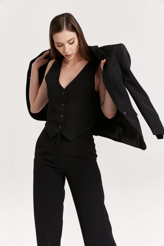 Another Love Cecilia Vest in Black