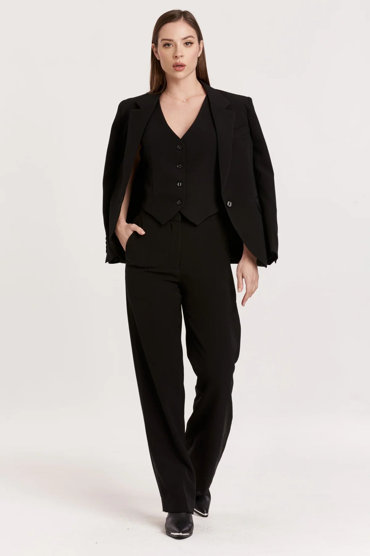 Another Love Cecilia Vest in Black