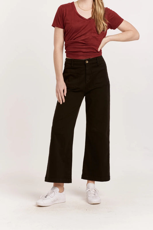 Another Love Bristol Wide Leg Pant in Black