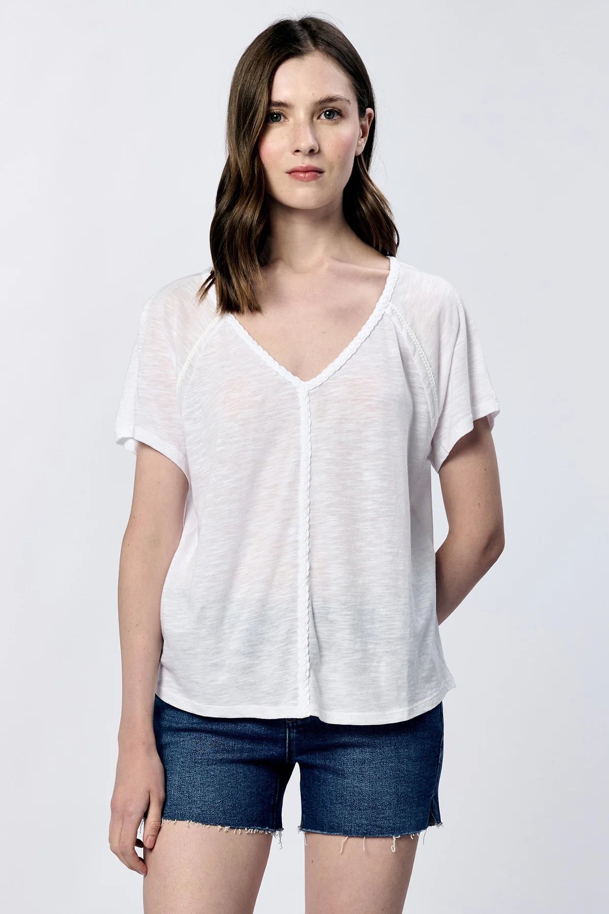 Another Love Raya Slub Tee in White