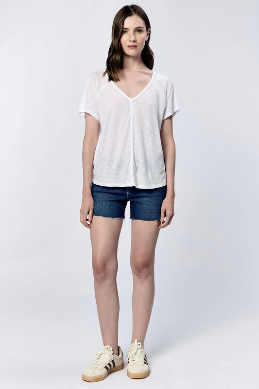 Another Love Raya Slub Tee in White