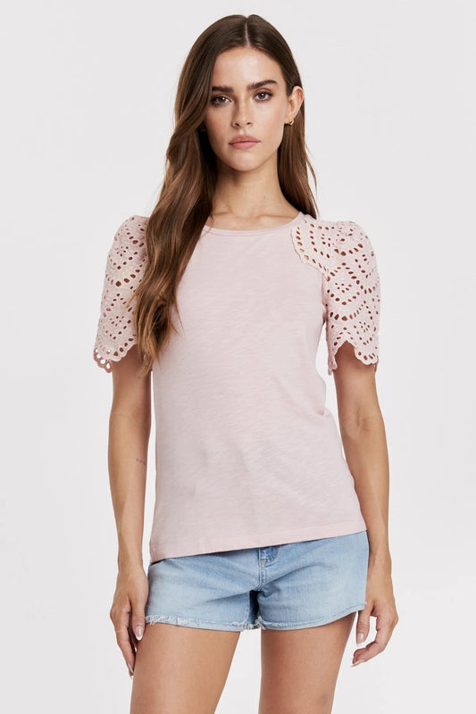 Another Love Shea Shirt in Petal Pink