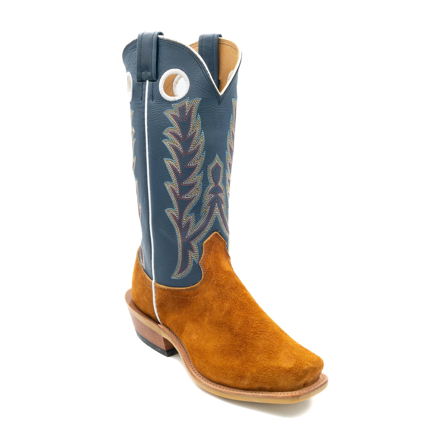 Fenoglio Red Brown Roughout With Blue Bios Boot