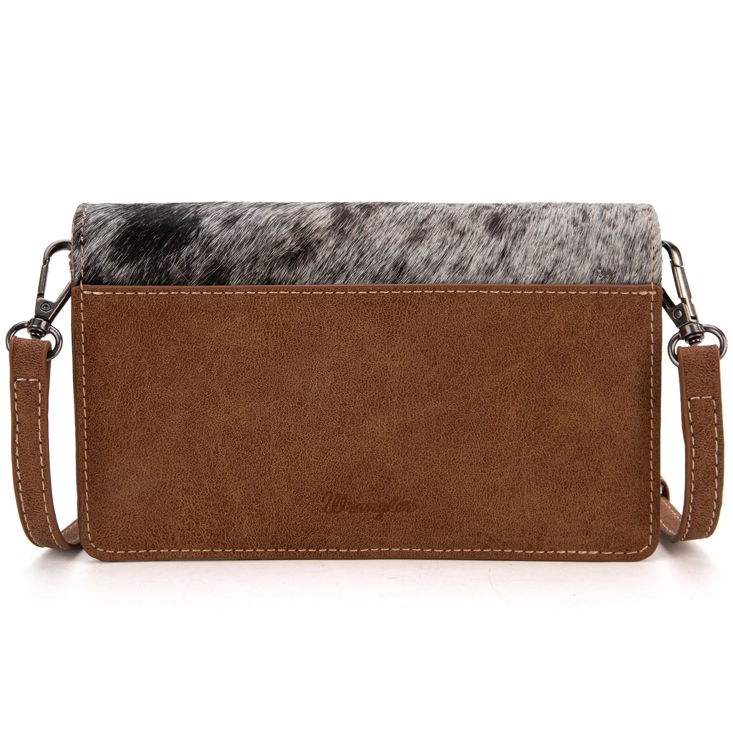 Wrangler Hair-On Cowhide Wallet/Crossbody