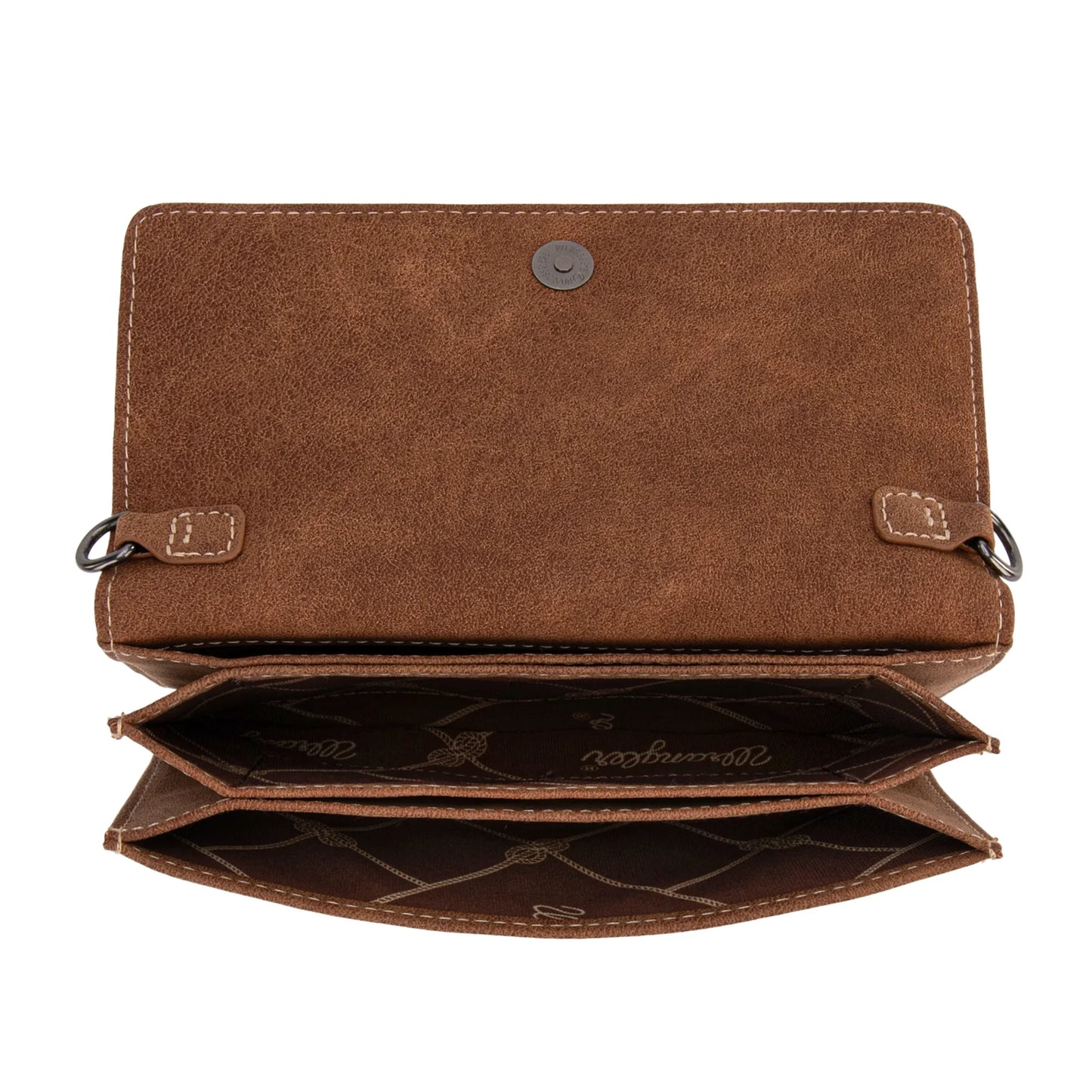 Wrangler Hair-On Cowhide Wallet/Crossbody