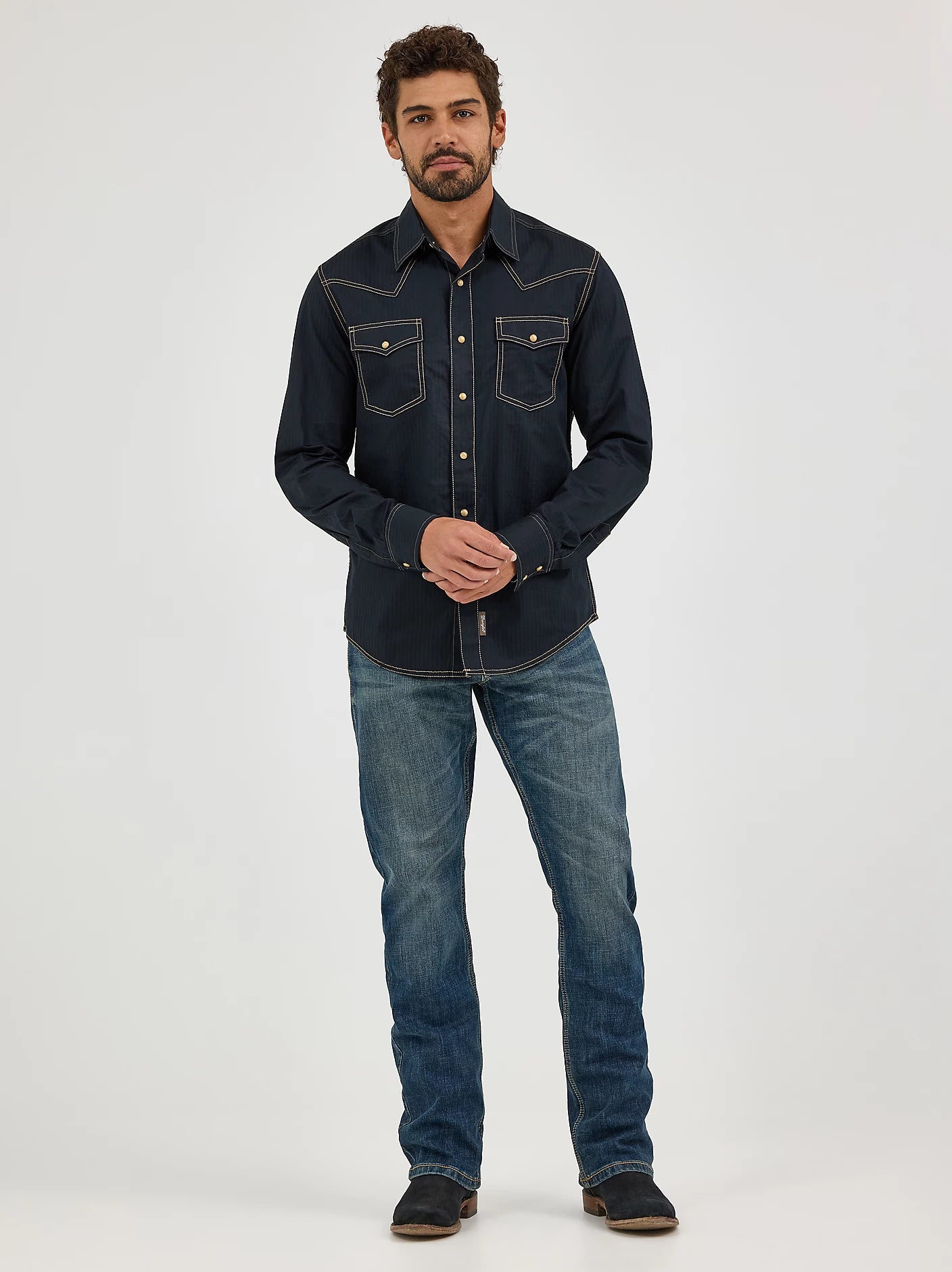 Wrangler Men's Retro Layton Slim Fit Bootcut Jean