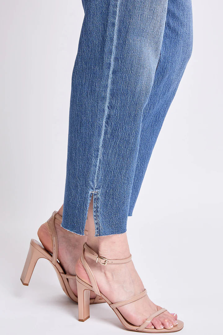 Royalty High-Rise Cropped Straight Leg Jean with Tummy Control
