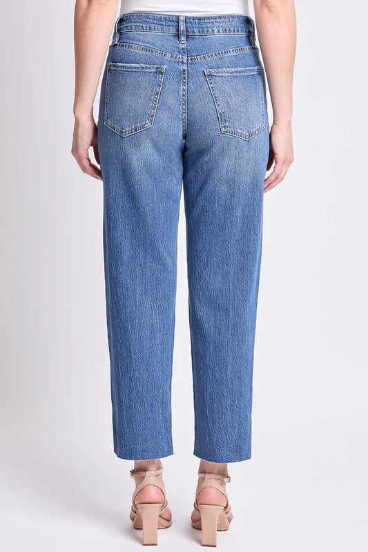 Royalty High-Rise Cropped Straight Leg Jean with Tummy Control