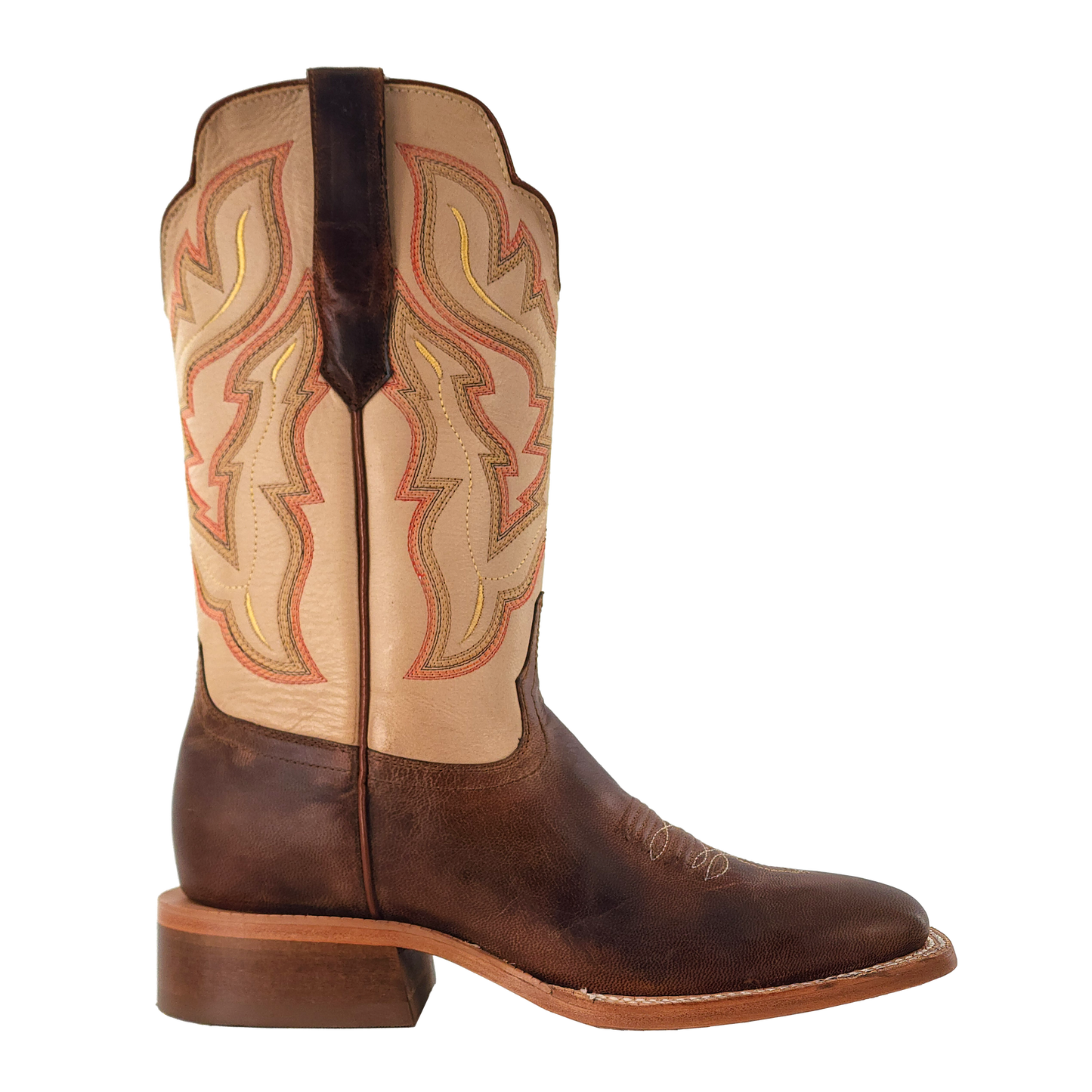 R. Watson Mad Brown Goat Cowboy Boot