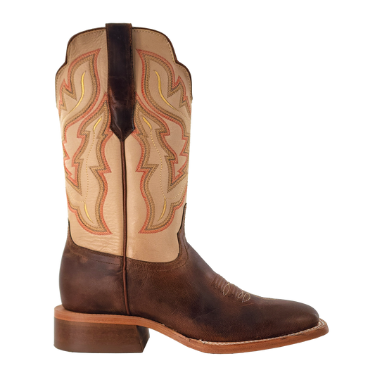 R. Watson Mad Brown Goat Cowboy Boot