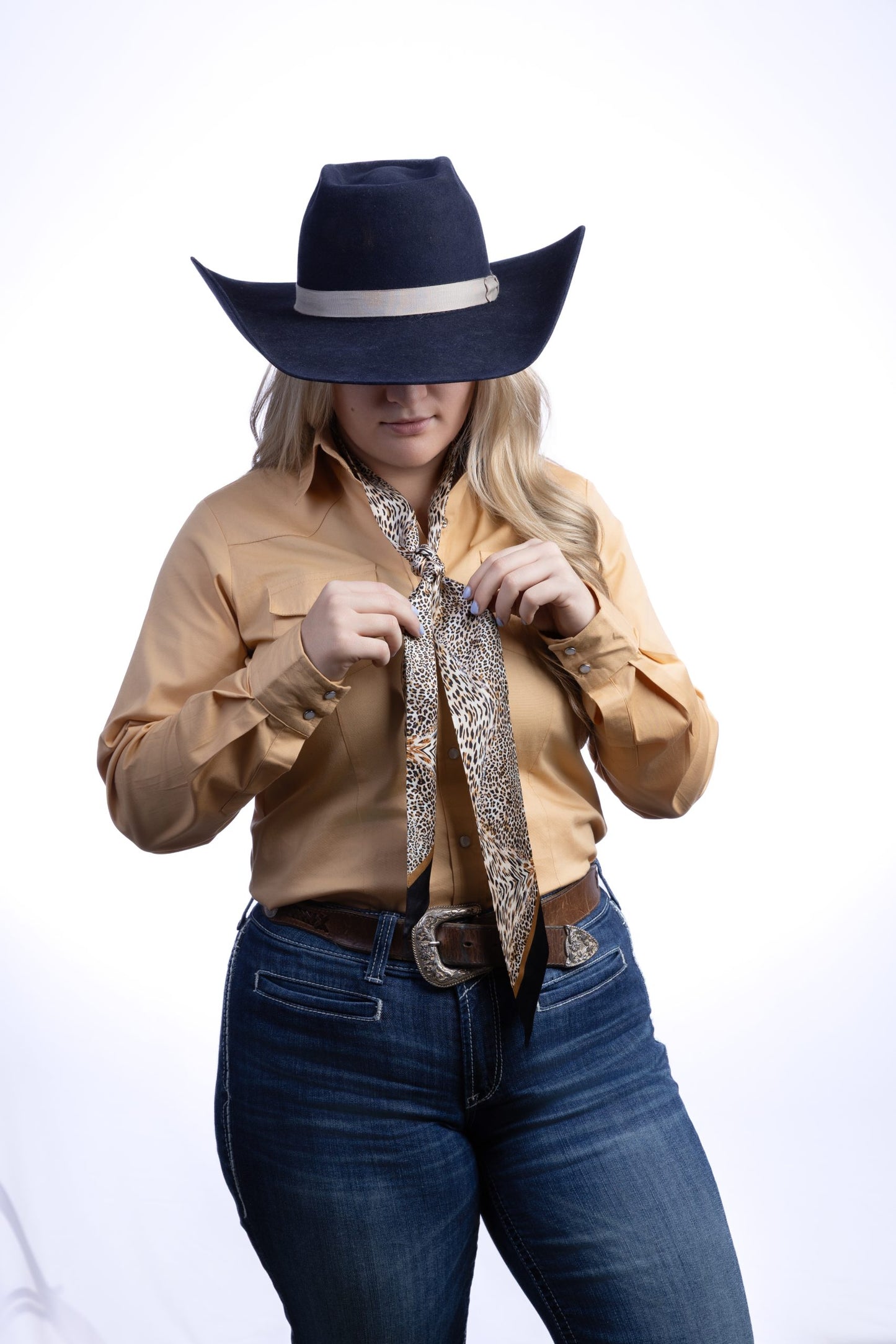 Wyoming Traders Charmeuse #5 Leopard Twilly Scarf