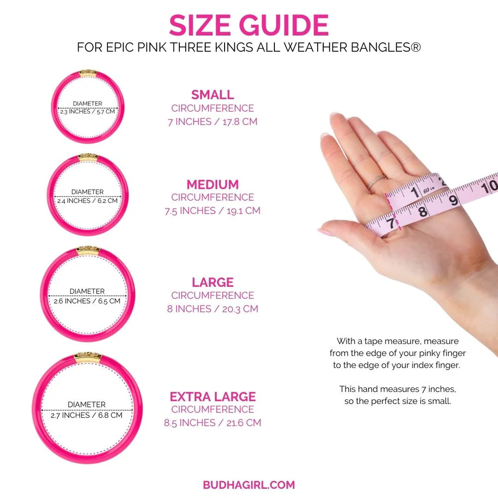 Epic Pink Three Kings All Weather Bangles®
