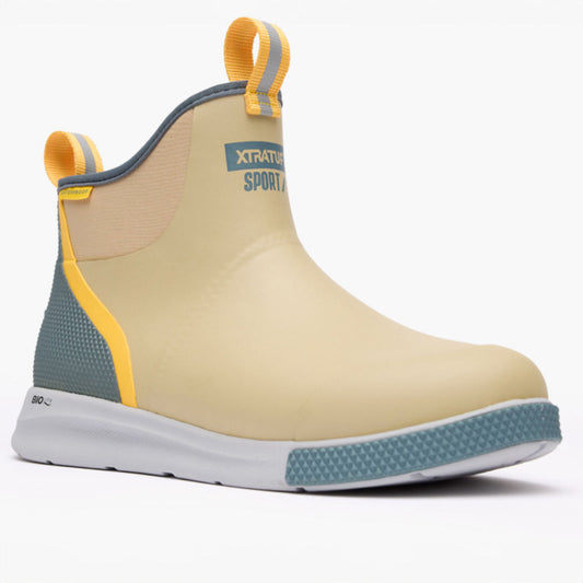 XTRATUF Men's 6" Ankle Deck Boot Sport in Tan Multi