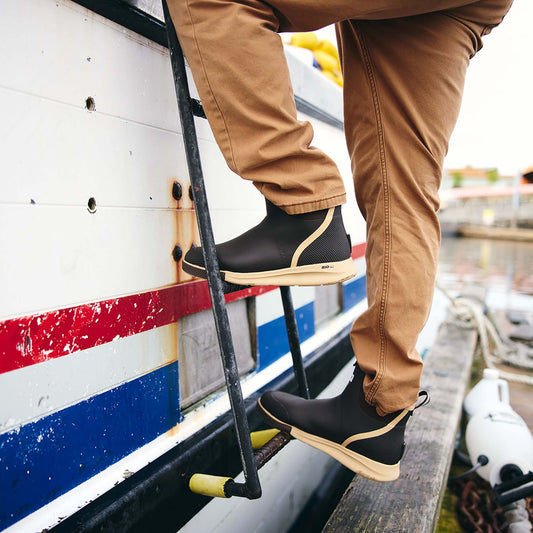 XTRATUF Men's Ankle Deck Boot Sport in Brown