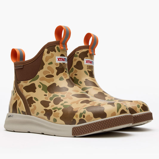 XTRATUF Men's 6 in Ankle Deck Boot Sport in Duck Camo