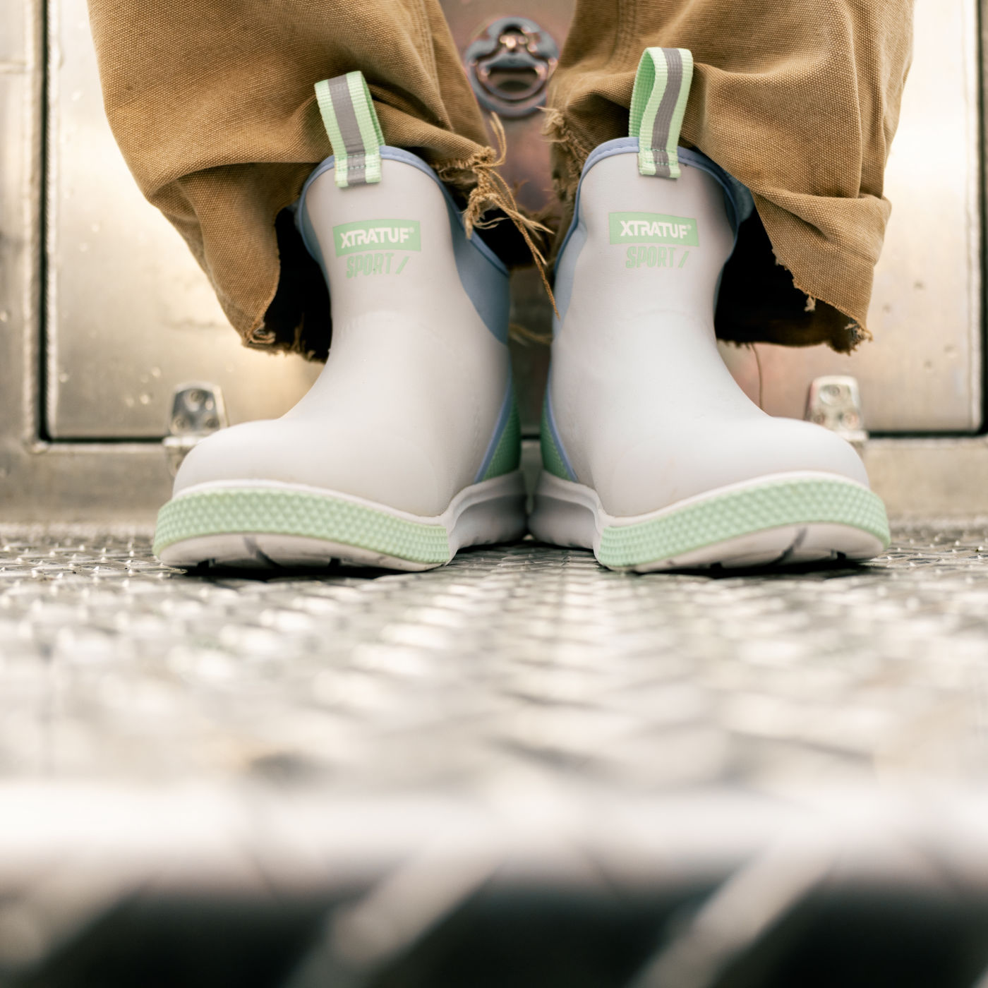 Xtratuf Women's 6" Ankle Deck Boot Sport in Cloud