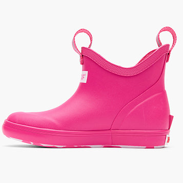XTRATUF Big Kid's Neon Pink Ankle Deck Boot