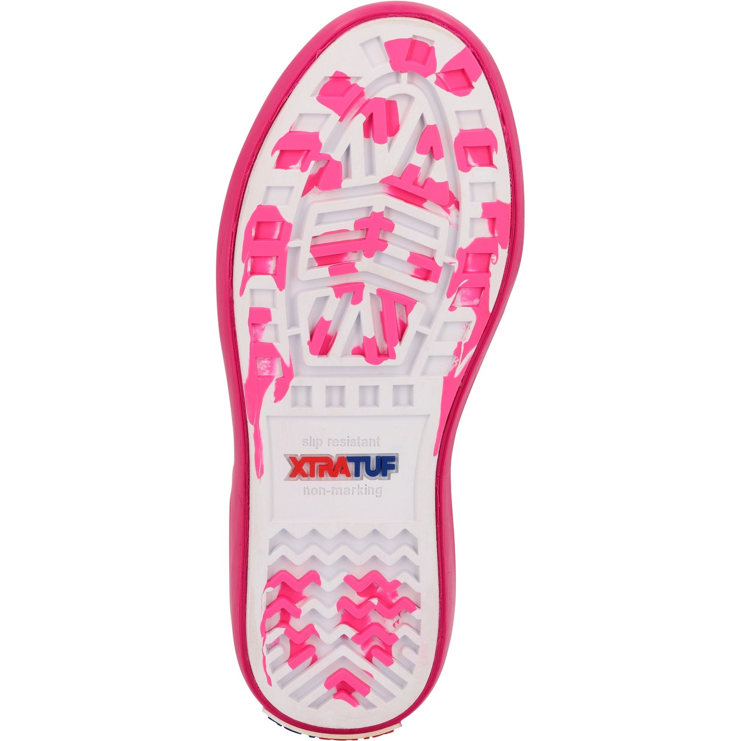 XTRATUF Little Kid's Ankle Deck Boot in Neon Pink