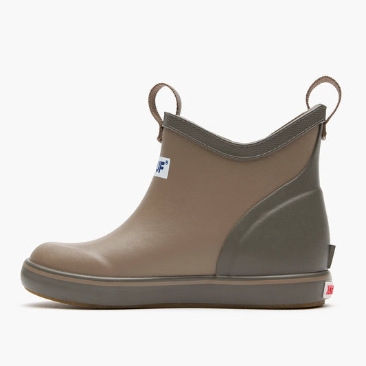 XTRATUF Big Kids Ankle Deck Boot in Earth Brown
