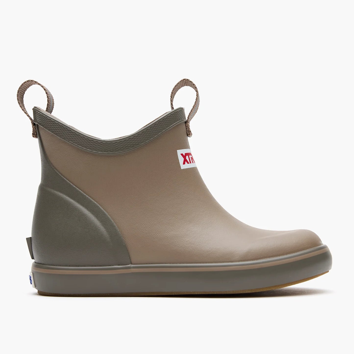 XTRATUF Big Kids Ankle Deck Boot in Earth Brown